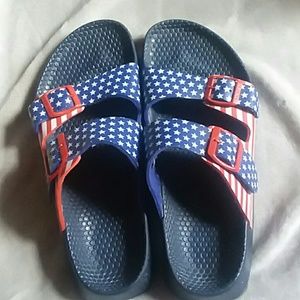 American Flag Birkenstocks